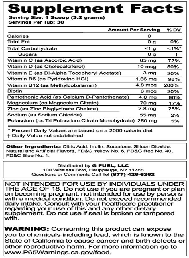 G Fuel Naruto Sage Supreme Hydration, Electrolyte Powder Mix for Energy & Focus, Sugar & Caffeine Free Supplement with Essential Vitamins & Minerals, Grapefruit WhitePeach Flavor, 3.3 oz - 30 Servings - Image 5